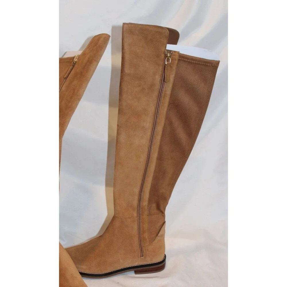 COLE HAAN WOMEN'S KNEE‎ HIGH CHASE SUEDE BOOTS NIB SZ 6 GOLDEN HONEY
